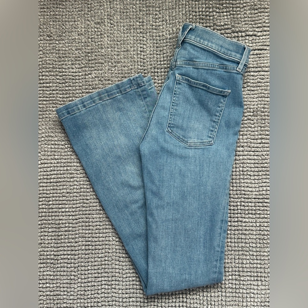 Veronica beard Beverly skinny flare high rise blue jeans